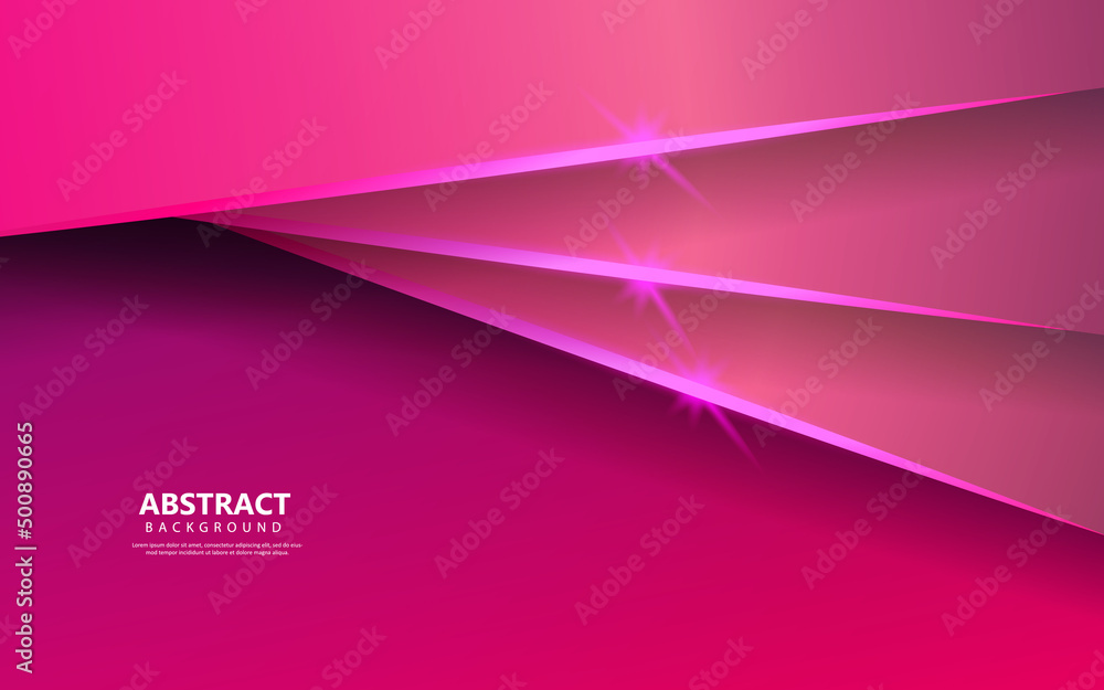 Fototapeta premium Abstract luxury pink overlap layer background