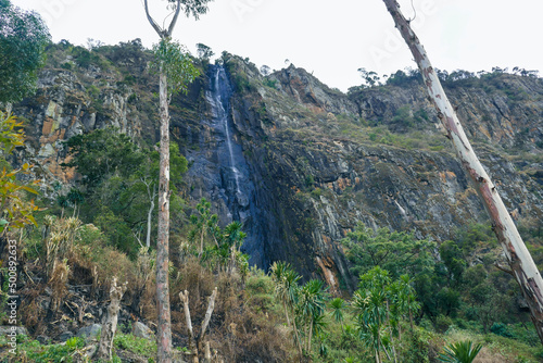 Scenic view of Torok Falls in Elgeyo Marakwet County, Kenya photo