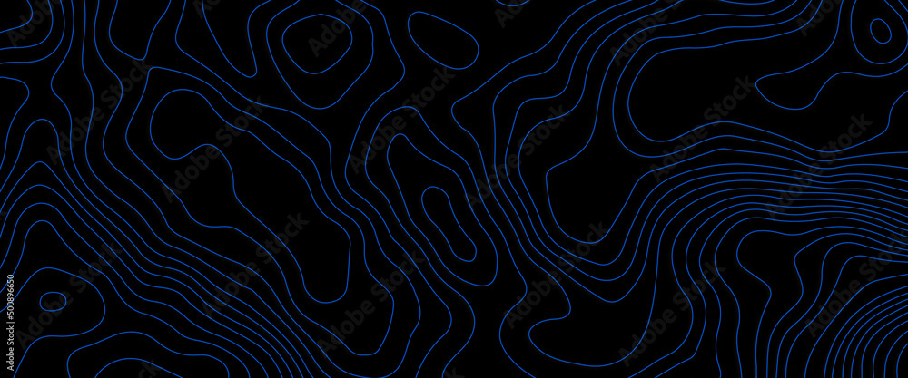 Topographic map lines background. Abstract vector illustration, Background of the topographic map. Topographic map lines, contour background. Geographic grid, vector abstract, Map line of topography. 