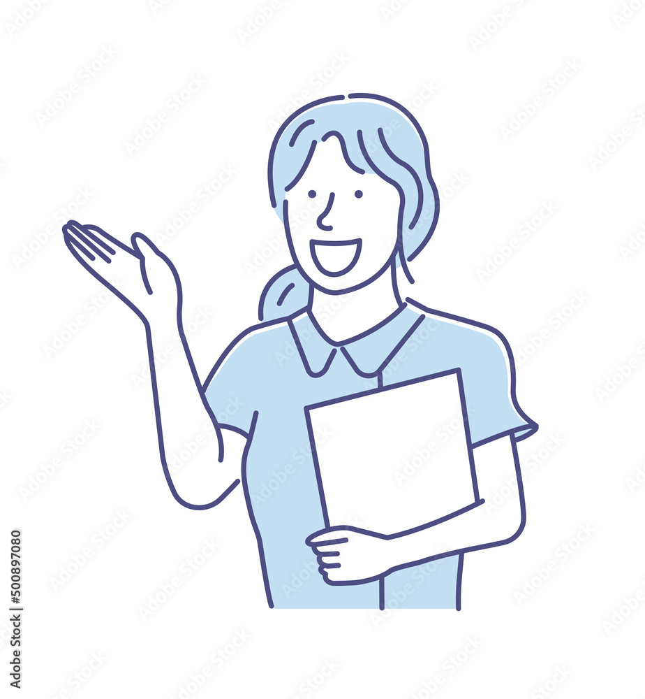 Smile nurse (female healthcare worker) vector illustration Smile nurse (female healthcare worker) vector illustration