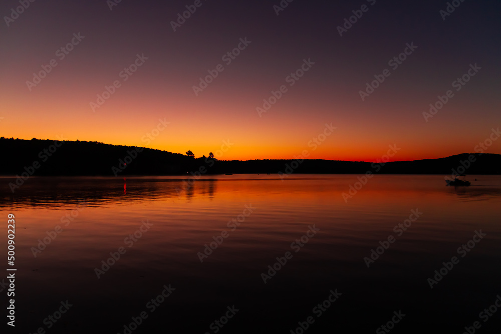 Sunset over Lake Winnipesaukee