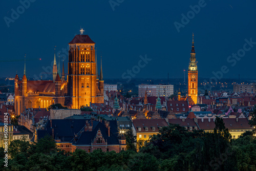 Obraz na płótnie Gdańsk w salonie