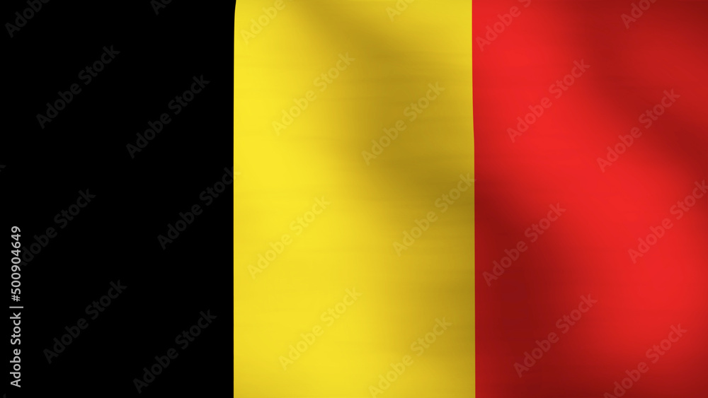Fototapeta premium Flag of Belgium Close Up