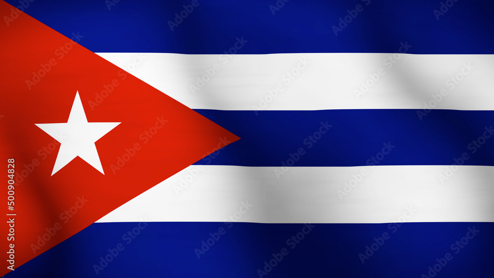 Flag of Cuba Close Up Flag of Cuba Close Up