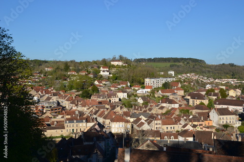 Vue panoramique sur la ville de Montbard