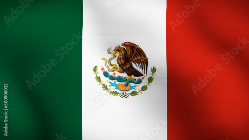 Flag of Mexico Close Up