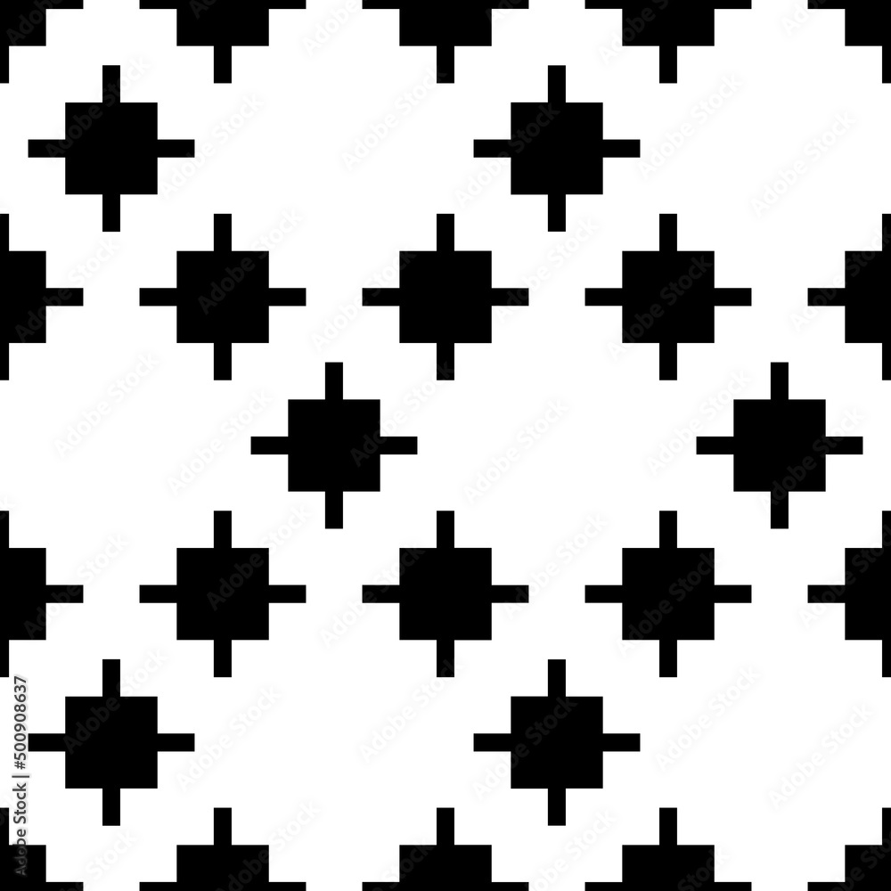 Cross shapes seamless pattern. Ethnic ornament. Folk background. Geometric wallpaper. Inca crosses image. Tribal motif. Ancient mosaic. Digital paper, web design, textile print, abstract. Vector work Cross shapes seamless pattern. Ethnic ornament. Folk background. Geometric wallpaper. Inca crosses image. Tribal motif. Ancient mosaic. Digital paper, web design, textile print, abstract. Vector work