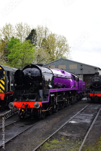 the taw valley re painted purple to celebrate the queens platinum jubilee 