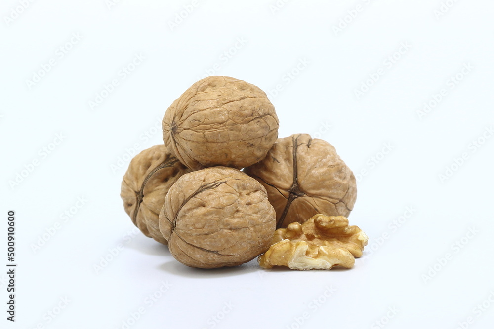 walnuts isolated on white background walnuts isolated on white background