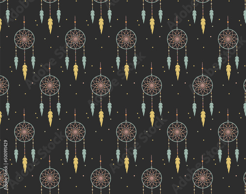  Pattern with dream catchers