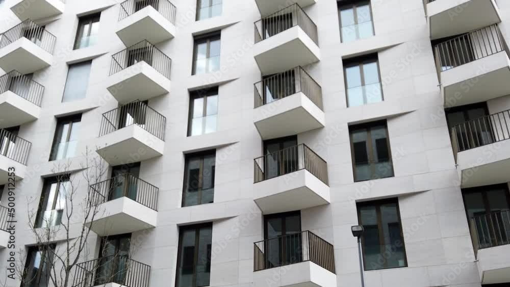 building facade - modern apartment house exterior building facade - modern apartment house exterior