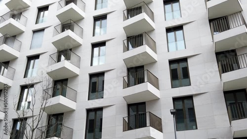 building facade -  modern apartment  house exterior