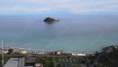 Albenga sorvolo direzione Isola Gallinara