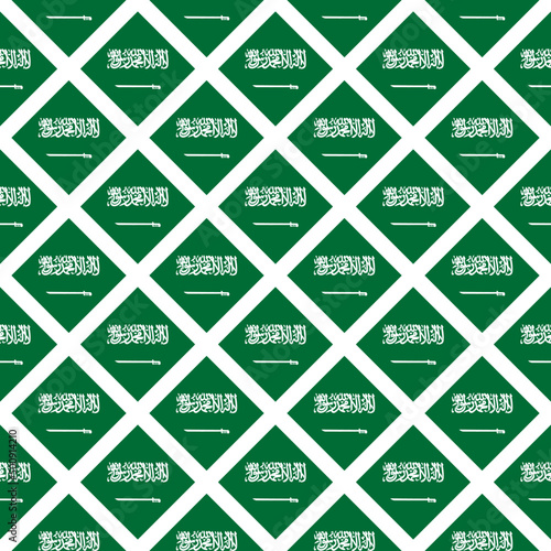 saudi arabia flag pattern. abstract background. vector illustration