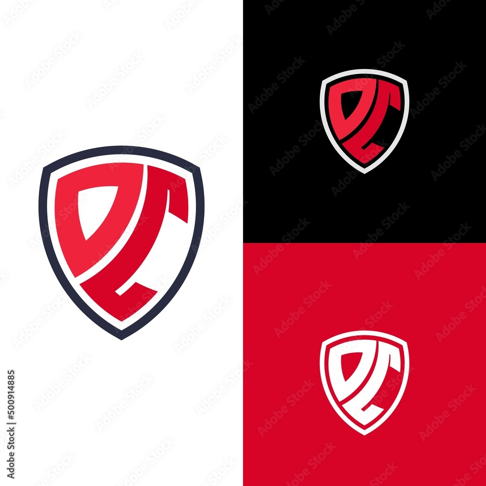 DC initials logo. modern and clean monogram logo DC initials logo. modern and clean monogram logo