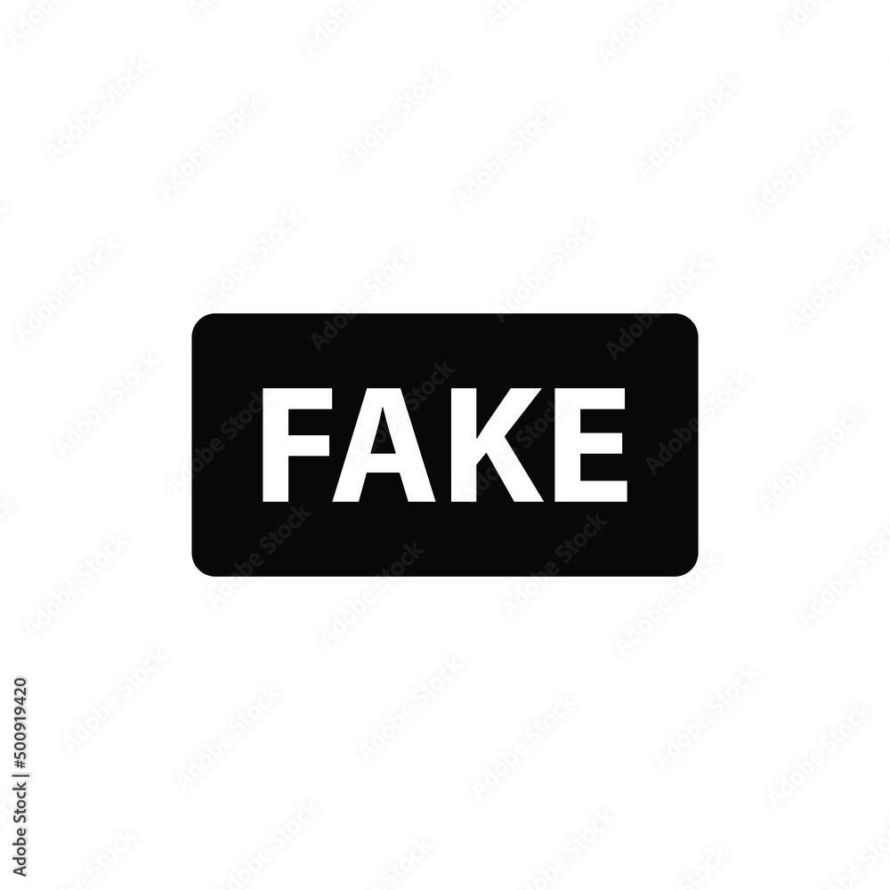fake vector icon fake information sign fake vector icon fake information sign