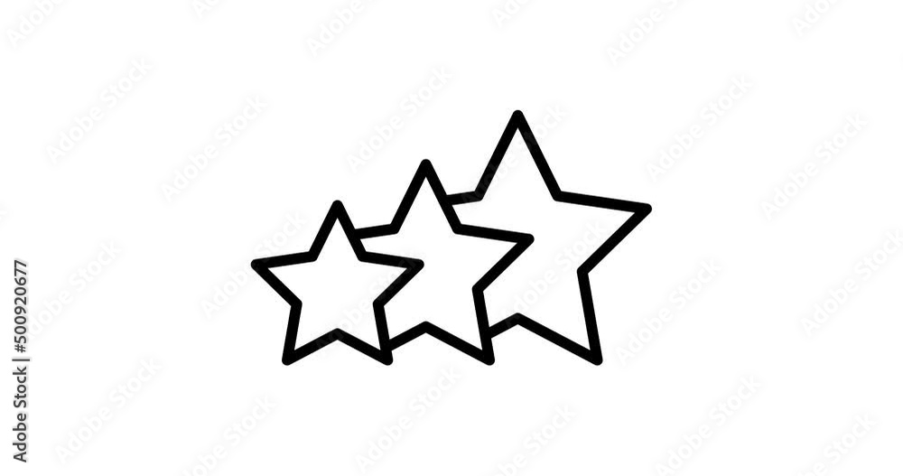 rating stars animated outline icon. rating stars line icon 4k motion design for web design, mobile apps, ui design. rating stars animated outline icon. rating stars line icon 4k motion design for web design, mobile apps, ui design.