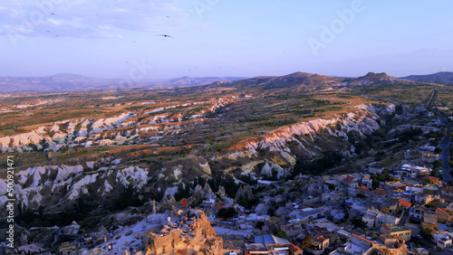 Aerial top view of Cappadocia in Turkey © Alp Galip