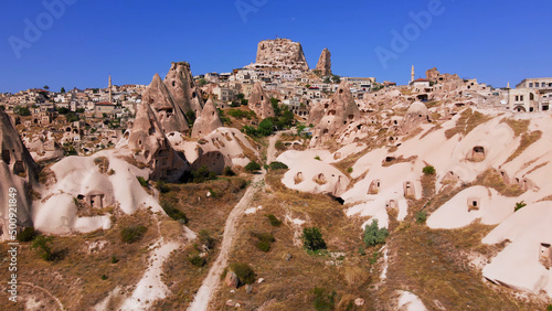 фотографія Aerial top view of Cappadocia in Turkey