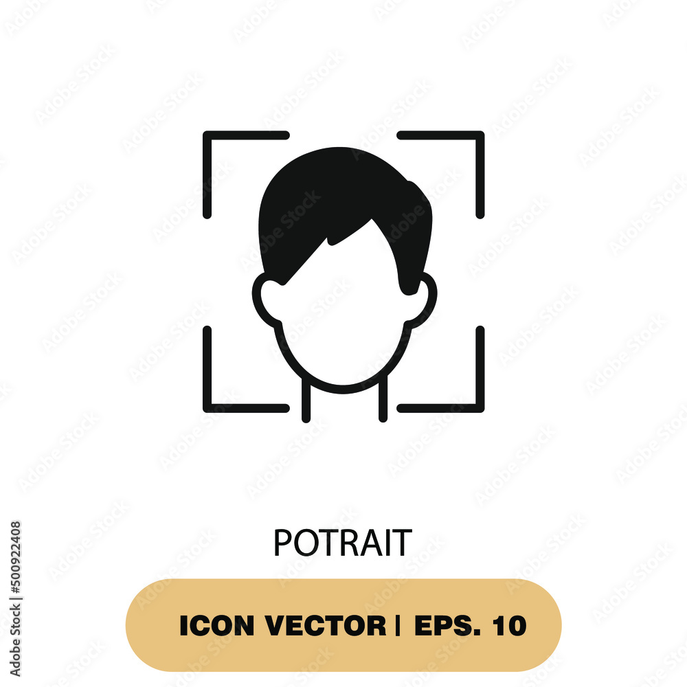 potrait icons  symbol vector elements for infographic web