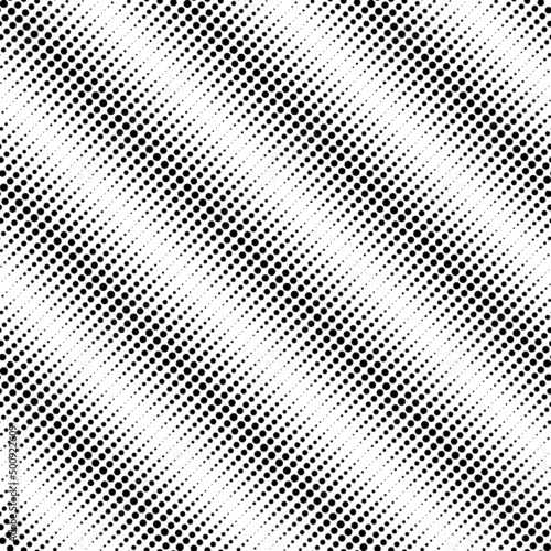 Geometric ornament of dots. Pattern of black dots on a white background. Vector seamless pattern.