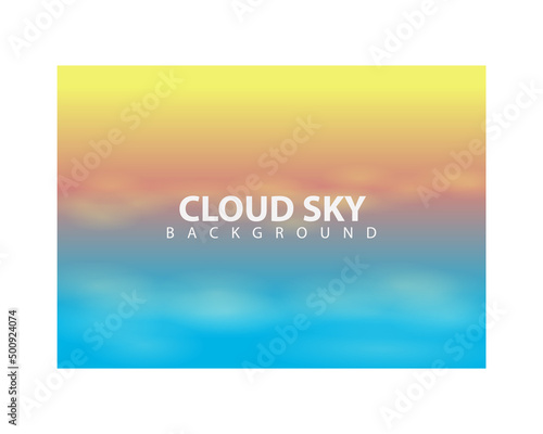 Cloud sky design background template