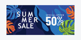 Summer sale banner promotion design template