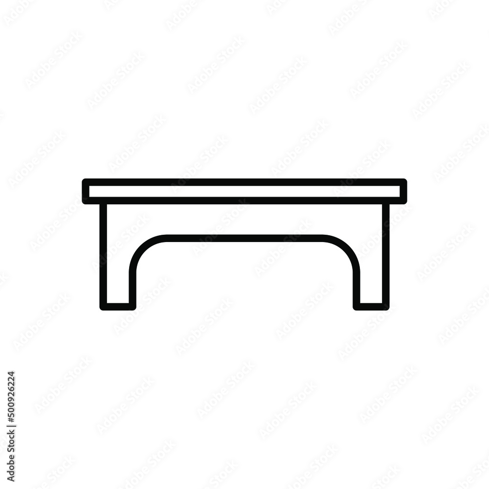 Table isolated icon design template Table isolated icon design template