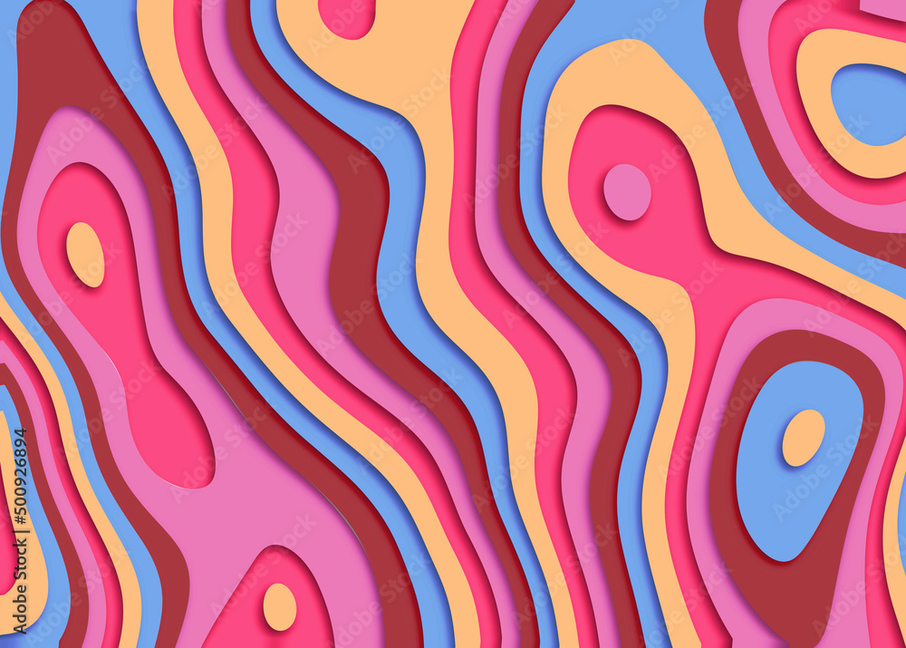 Abstract wallpaper in pink purple brown blue mustard varicolored. colorful wavy shapes modern design. Abstract Art Abstract wallpaper in pink purple brown blue mustard varicolored. colorful wavy shapes modern design. Abstract Art