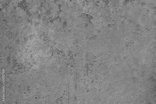 Close-up photos of raw concrete texture details and seamless wall, grunge style backgrounds, and copy space.