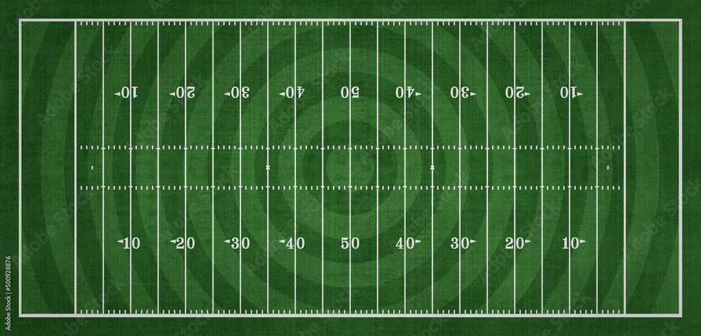 Naklejka Top view of American Football field