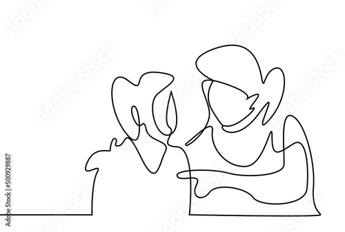 a woman or mother warns her child