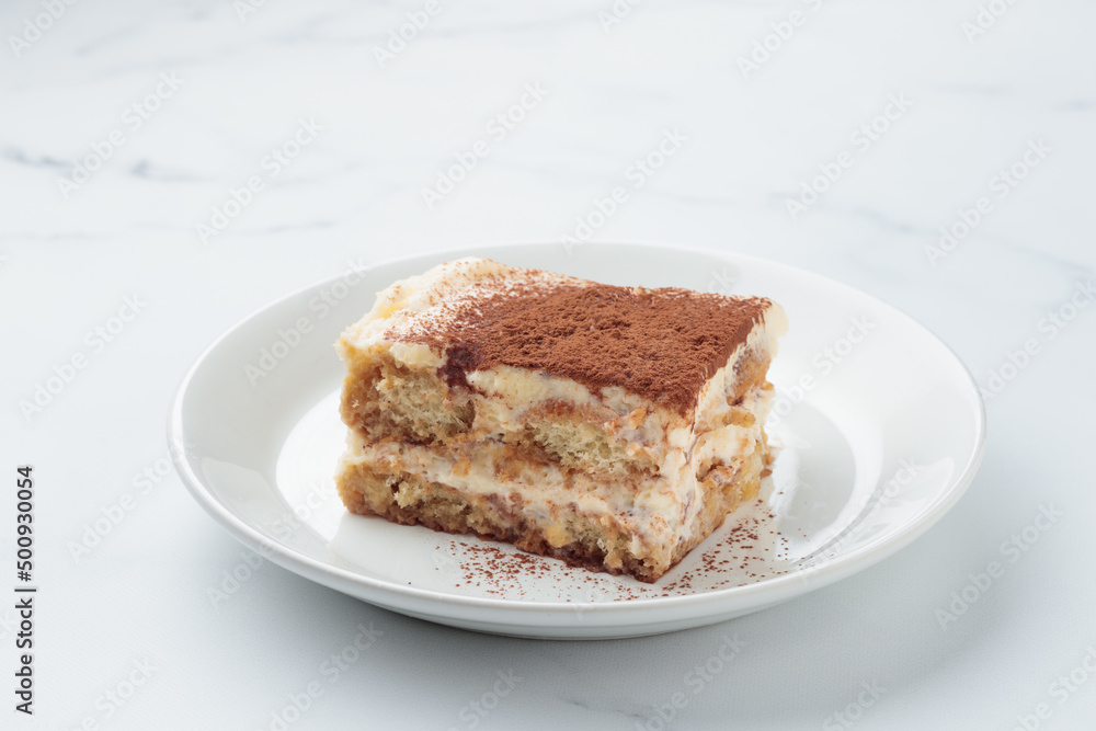 Piece of Homemade Tiramisu cake dessert Piece of Homemade Tiramisu cake dessert