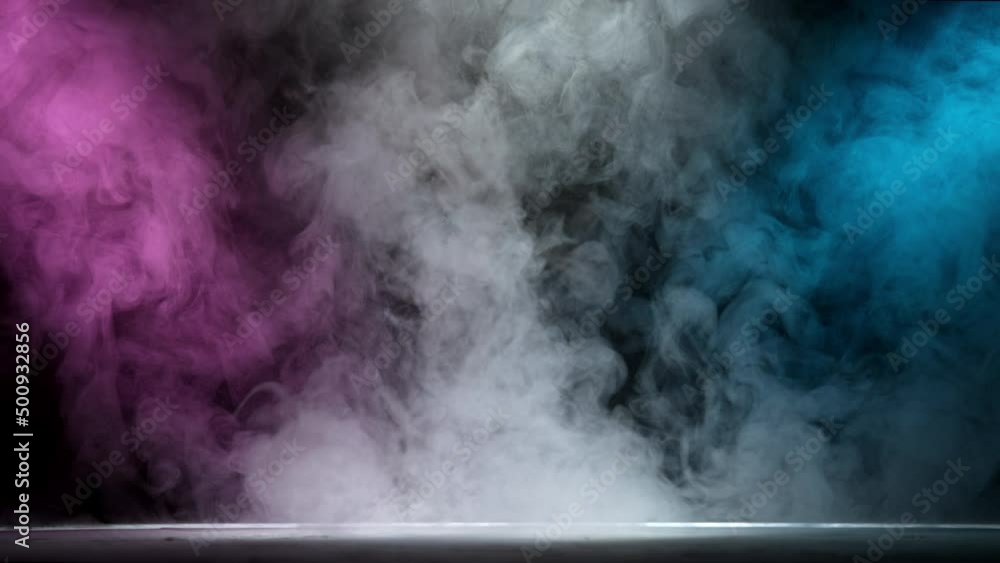 Super Slow Motion Shot of Atmospheric Neon Smoke Abstract Color Background at 1000fps. Super Slow Motion Shot of Atmospheric Neon Smoke Abstract Color Background at 1000fps.