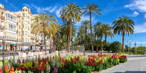 Slika na platnu Alicante Alacant town city boulevard Esplanada d'Espanya travel traveling holida