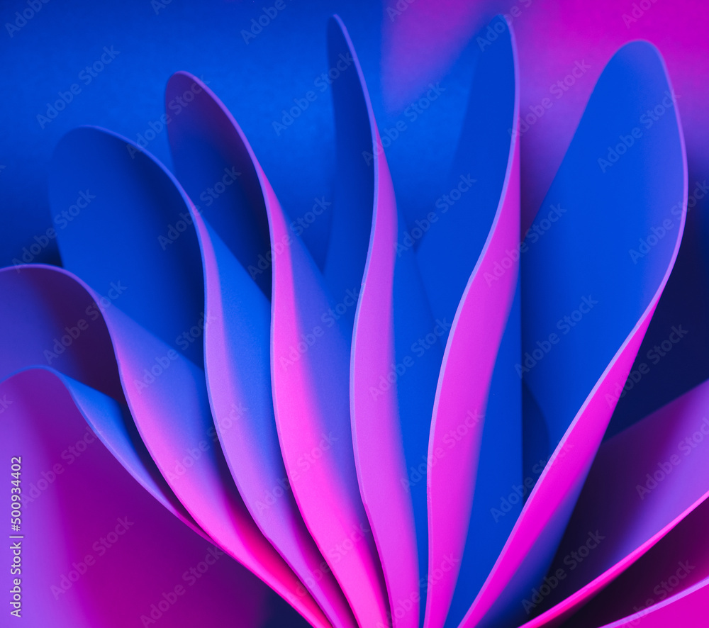 Abstract curly elements with neon led illumination. Cyber, futuristic background. Abstract curly elements with neon led illumination. Cyber, futuristic background.