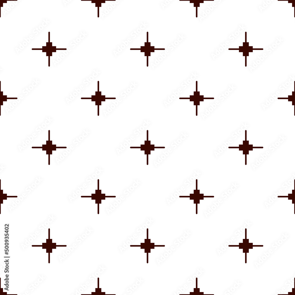 Outline minimalist seamless pattern with stylized repeating sparkle stars. Simple geometric ornament. Modern texture Outline minimalist seamless pattern with stylized repeating sparkle stars. Simple geometric ornament. Modern texture