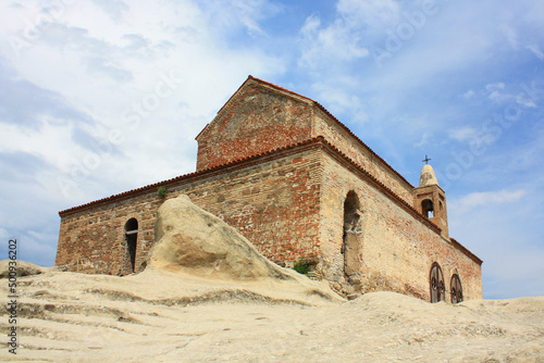 Ancient Orthodox Church in the Cave Town Uplistsikhe in Georgia	
 photo