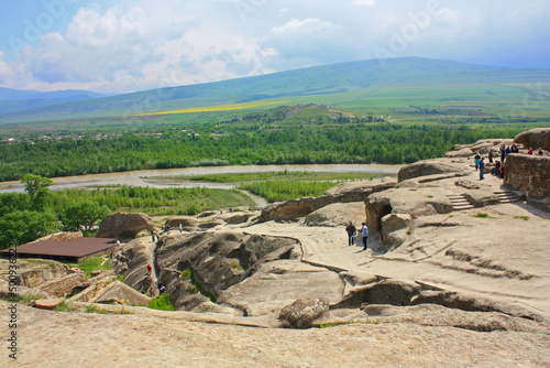 Cave Town Uplistsikhe in Georgia	
 photo