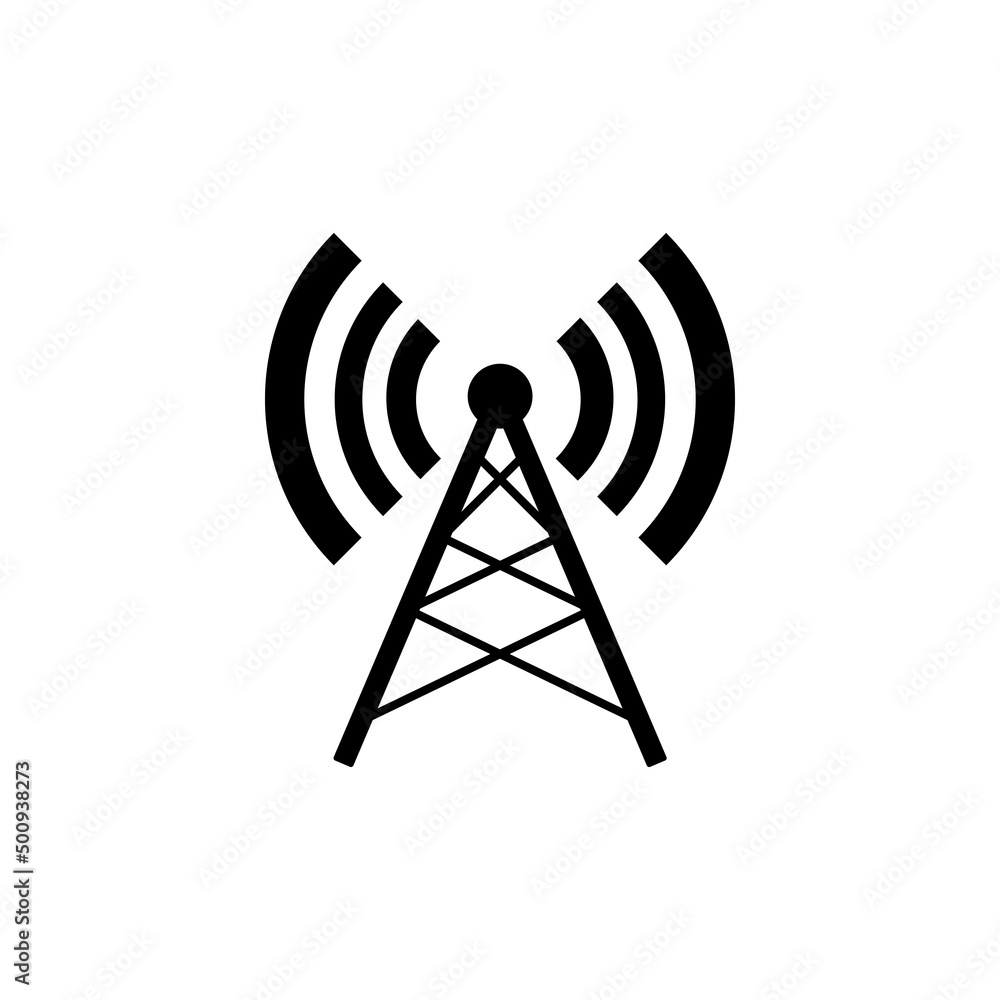 Wireless Radio Antenna Symbol isolated on white background. Vector EPS 10 Wireless Radio Antenna Symbol isolated on white background. Vector EPS 10