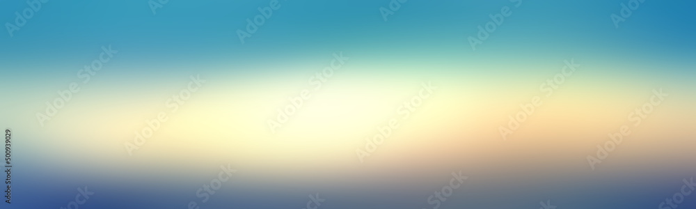 Wide natural smooth surface illustration brilliant blue. Gradient, simple and modern blurred background smooth degradation gray blue. Environment concept design.