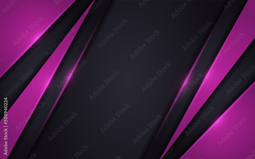 Abstract dark purple background with dynamic shape and lines.