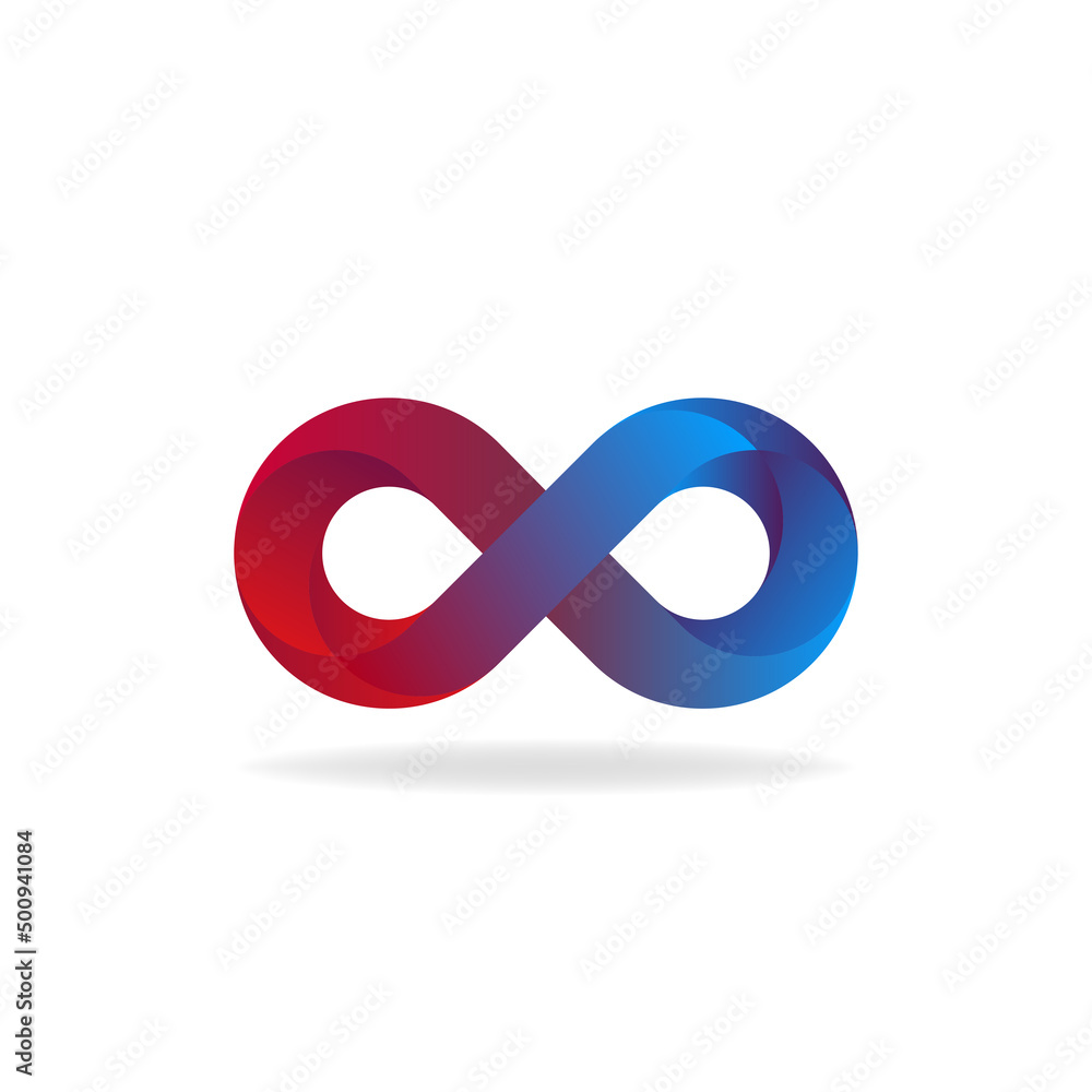 Infinity or 8 symbol abstract vector illustration with gradient. EPS 10 Infinity or 8 symbol abstract vector illustration with gradient. EPS 10