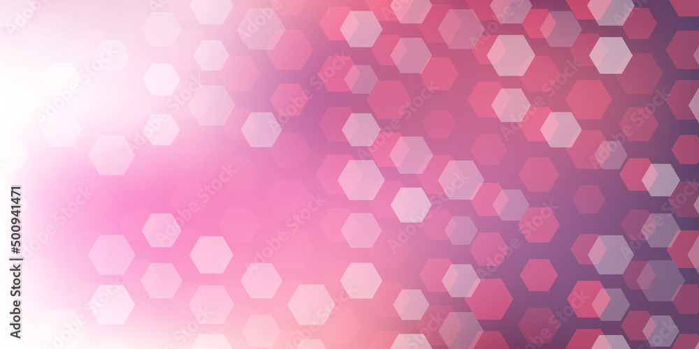 Purple Wallpaper, Background, Flyer or Cover Design for Your Business with Multi Layered Translucent Hexagonal Pattern on Abstract Blurred Texture - Base for Placards,Posters,Brochures or Web Designs