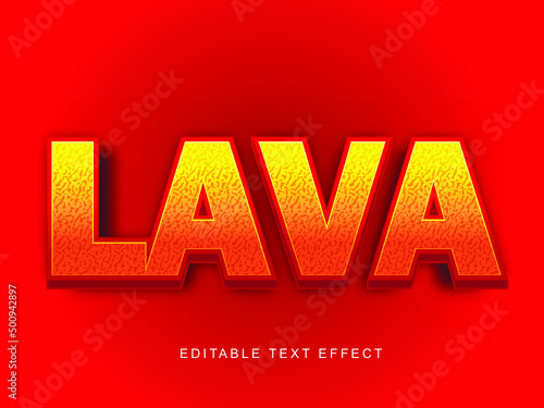 lava editable text effect