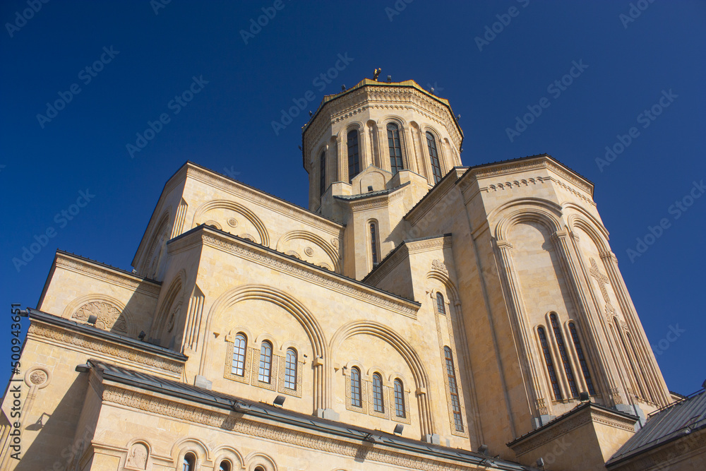 Holy Trinity Cathedral or Sameba church in Tbilisi, Georgia	
