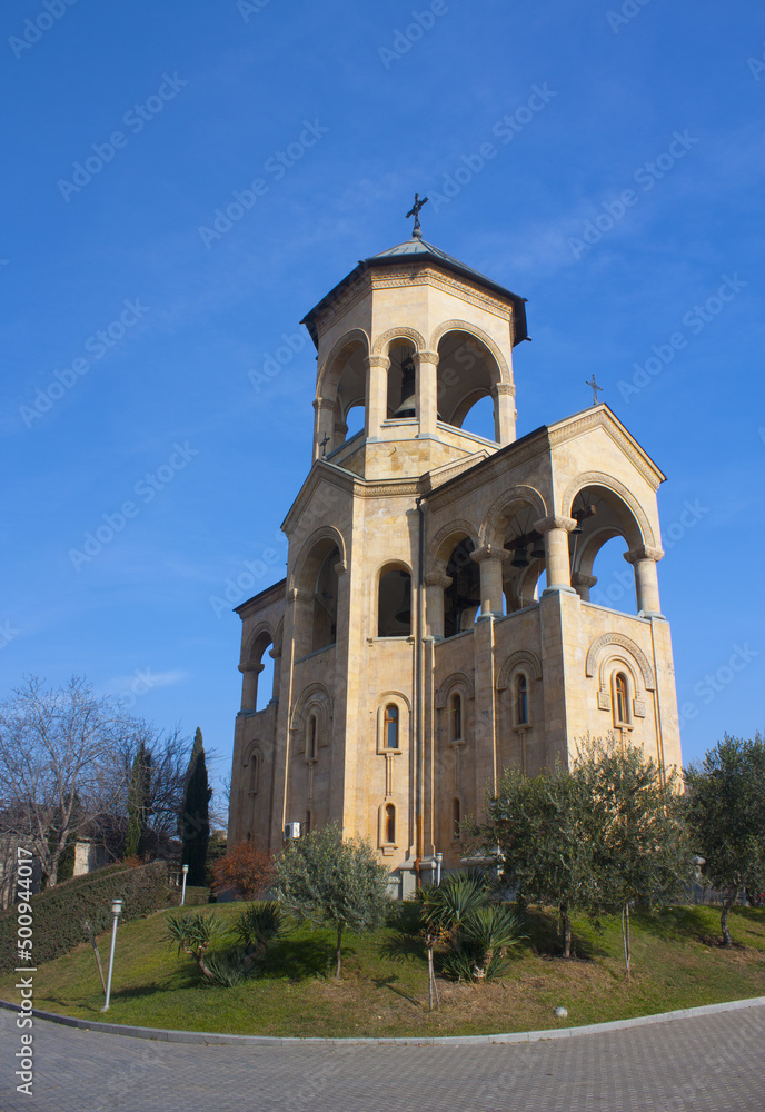 Bell tower of Holy Trinity Cathedral in Tbilisi (Sameba church), Georgia