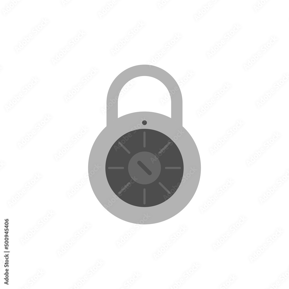 Lock icon in flat. Personal Data Protection Symbol. Vector EPS 10 Lock icon in flat. Personal Data Protection Symbol. Vector EPS 10