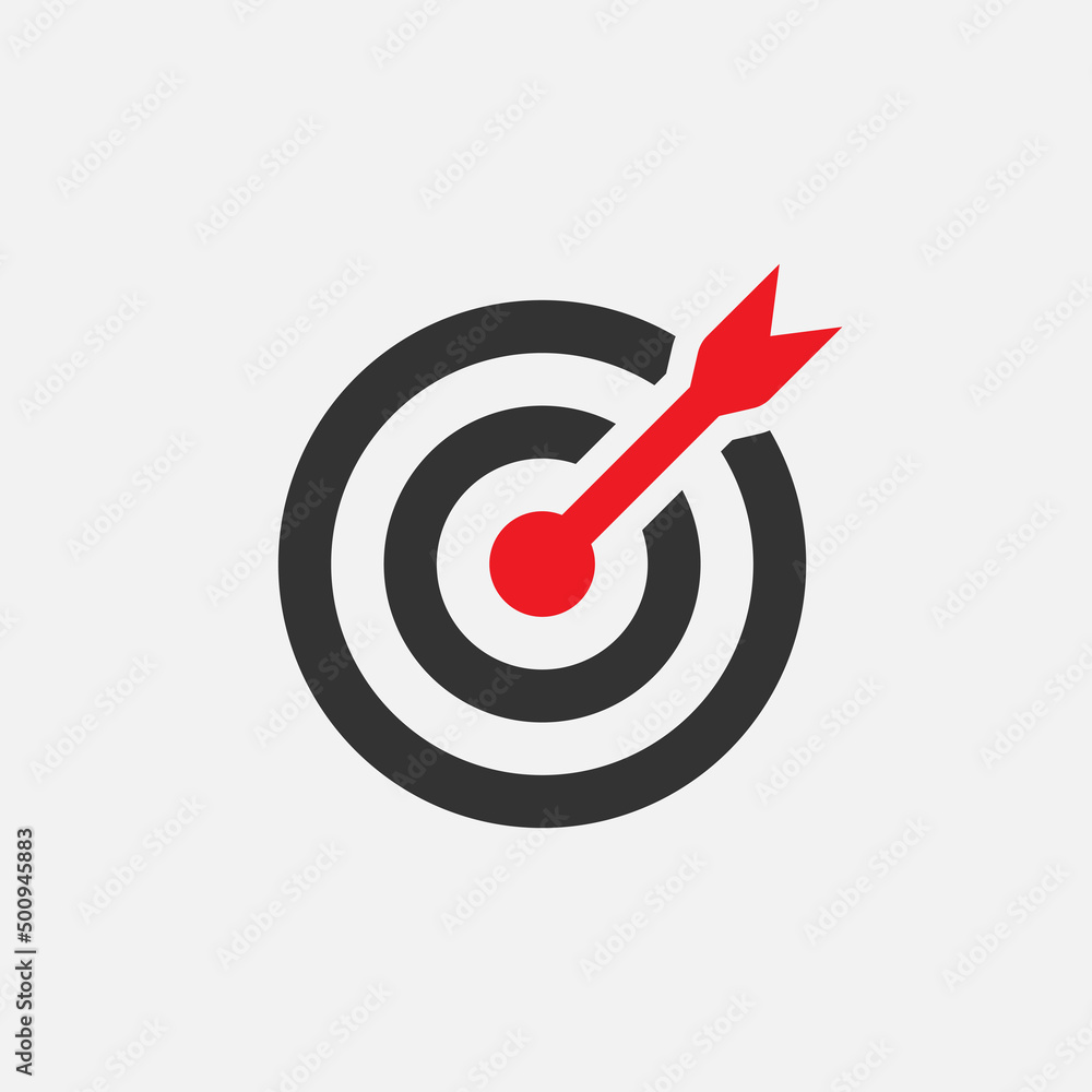Target business icon concept. Vector illustration EPS 10