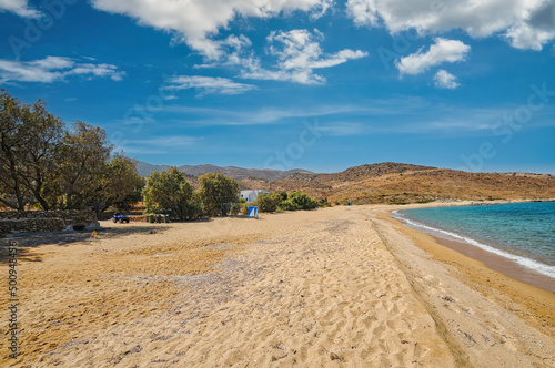 Psathi beach in Ios island, Greece